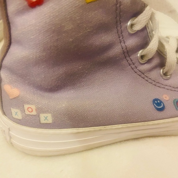 Converse Customizable Chuck Taylor All Star by You! Girls Size 1.5 EUC - Picture 5 of 10